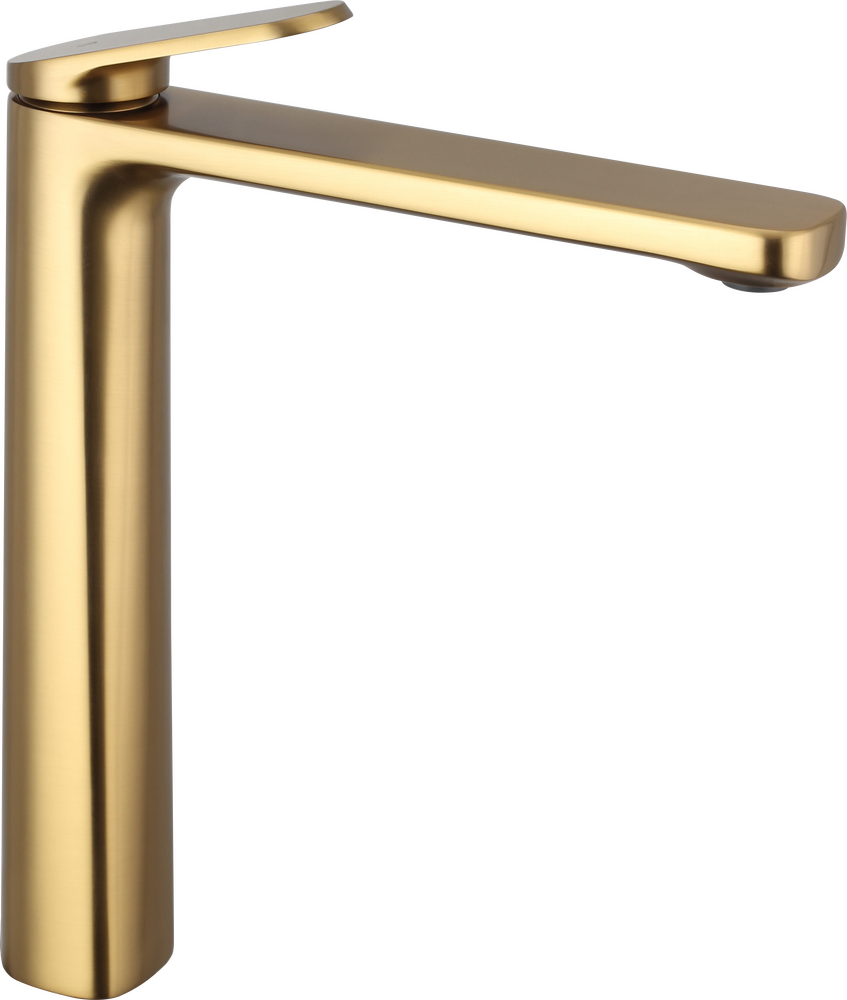 Grifo monomando de lavabo caño alto Lazio GME – Oro – imagen 5