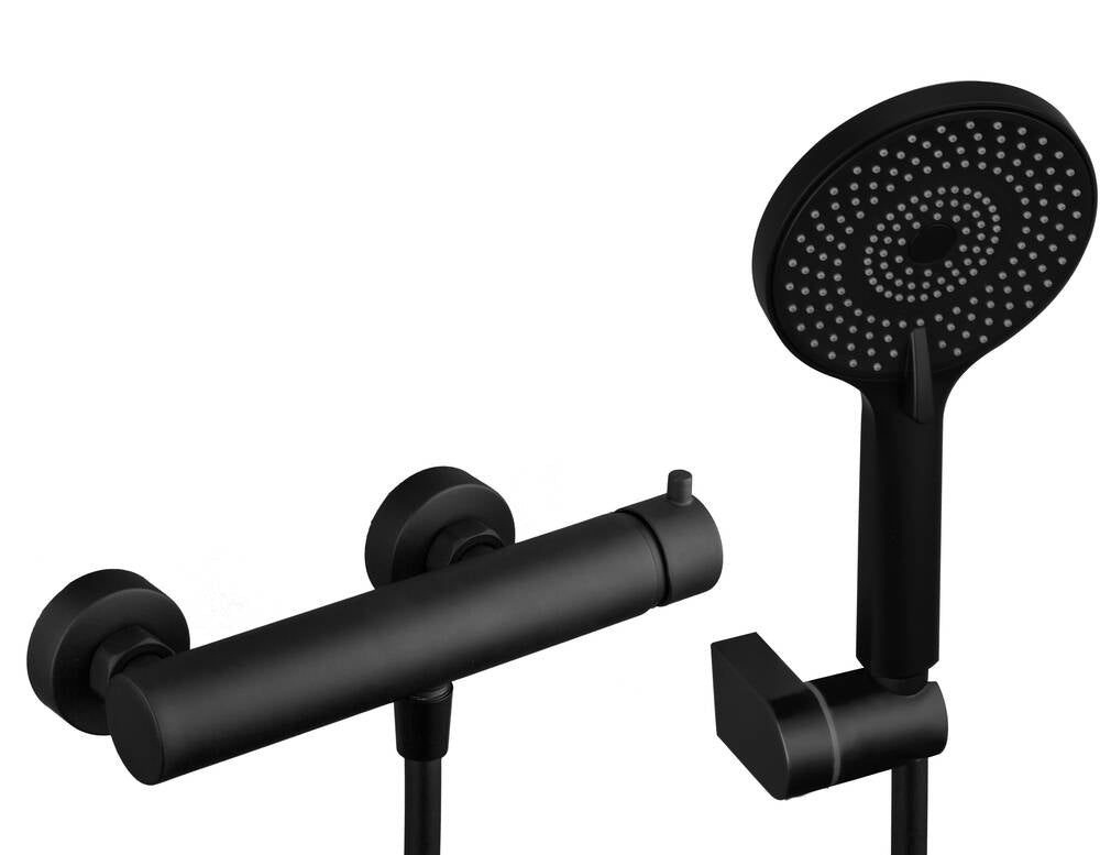 Conjunto de ducha Universal cromo con kit GME – Negro – imagen 7