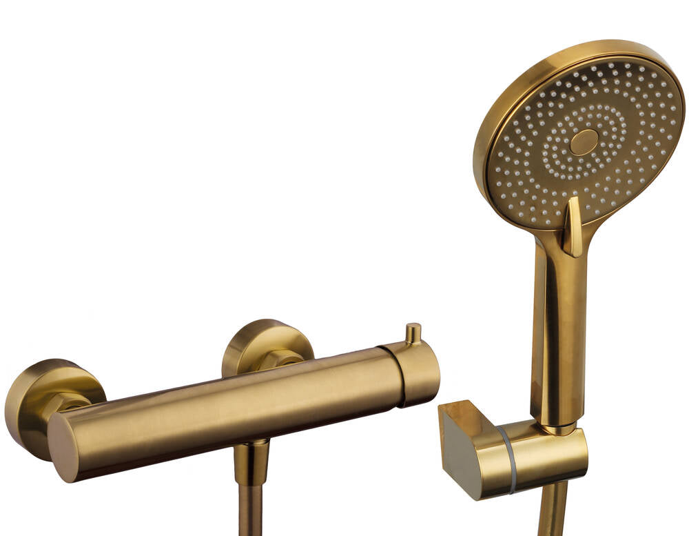 Conjunto de ducha Universal cromo con kit GME – Oro – imagen 3