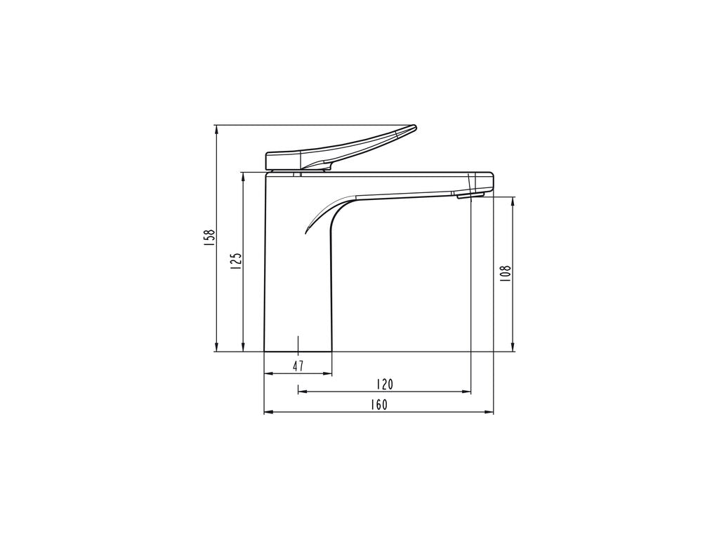 Grifo monomando de lavabo Clio GME – Níquel – imagen 8