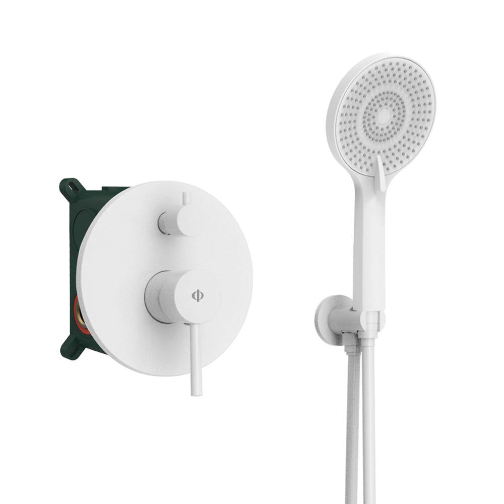 Kit De Ducha Empotrable Sirio Monomando - GME — Blanco