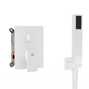 Conjunto de ducha empotrado monomando Orion GME – Blanco