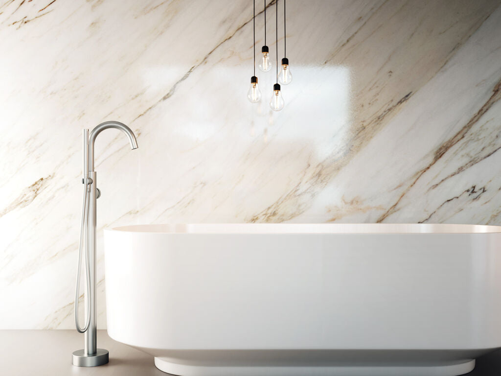 Grifo monomando de bañera exenta Round cobre GME – Níquel – imagen 8
