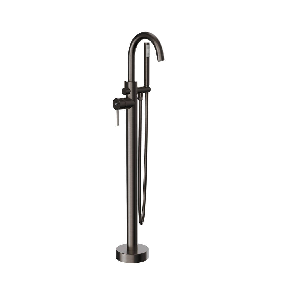 Grifo monomando de bañera exenta Round cobre GME – Titanio – imagen 4