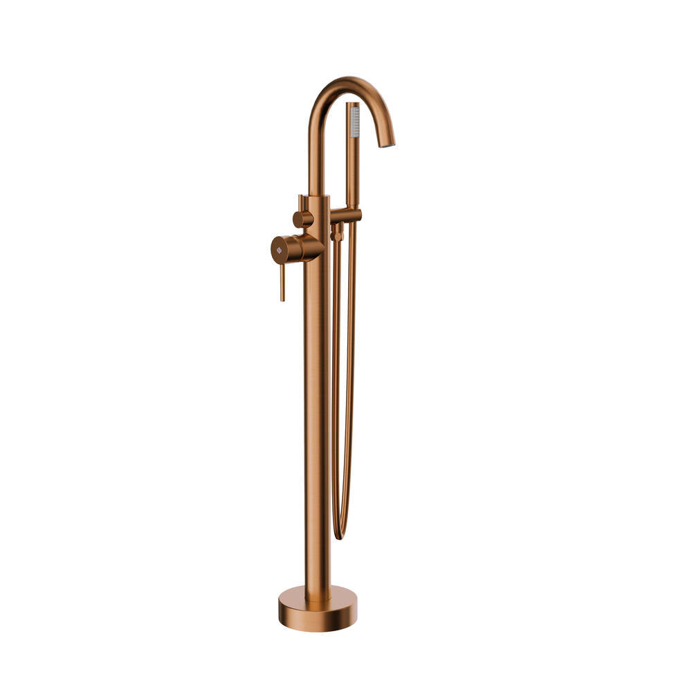 Grifo monomando de bañera exenta Round cobre GME – Cobre