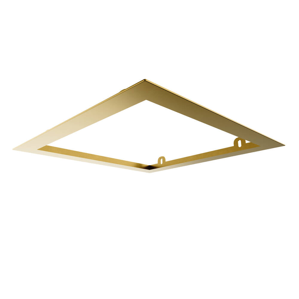 Premarco para rociador empotrado de techo cuadrado 35x35 cm cromo GME – Oro – imagen 3