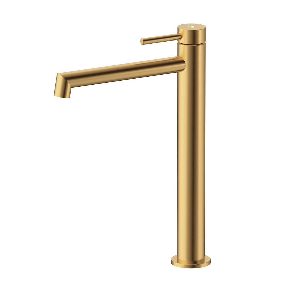 Grifo monomando de lavabo caño alto Persio GME – Oro – imagen 5