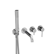 Conjunto empotrado bañera Sirio cromo con kit GME – Cromo
