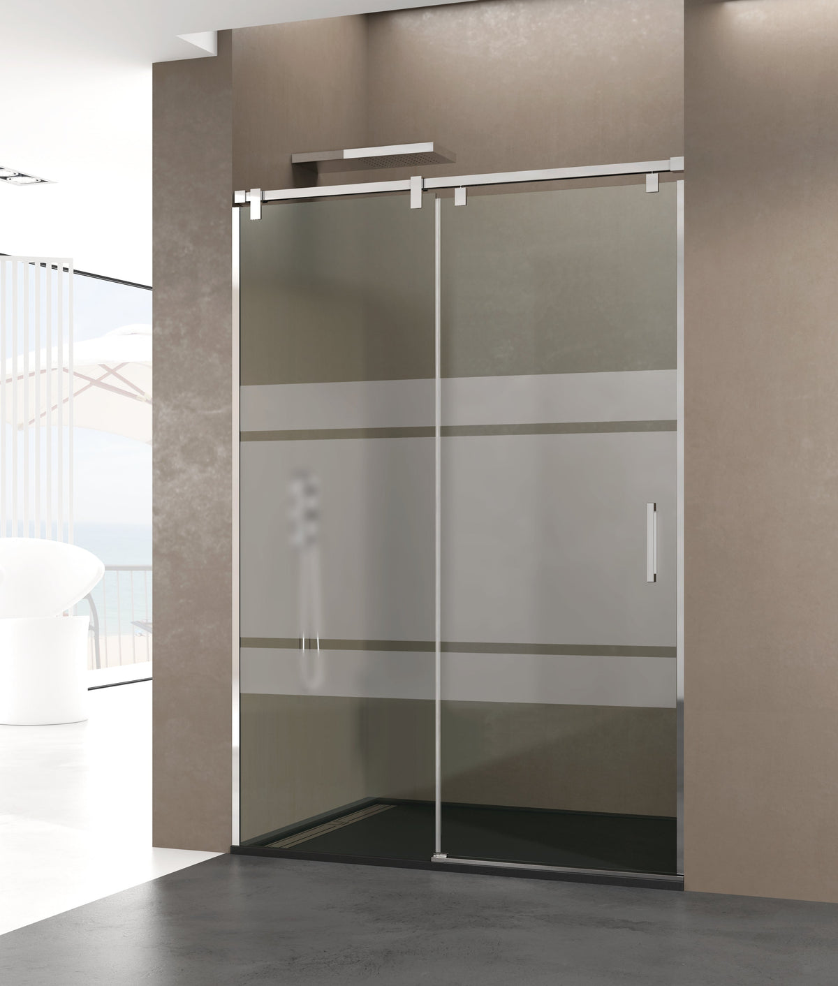 Mampara de ducha corredera frontal Futura frost GME