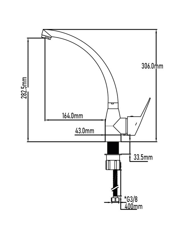 Grifo de cocina monomando Ter – imagen 2 de 2