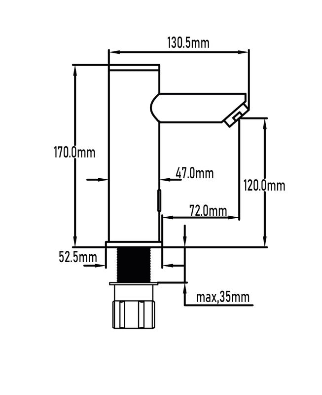 Grifo de lavabo con Sensor Kuna – imagen 2 de 2