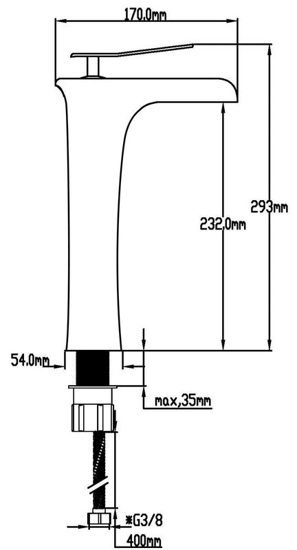 Grifo monomando de lavabo Izalco (Artazul) – imagen 2 de 2