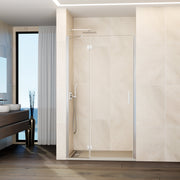 Mampara de ducha abatible Glass transparente 69-139 cm GME – Cromo