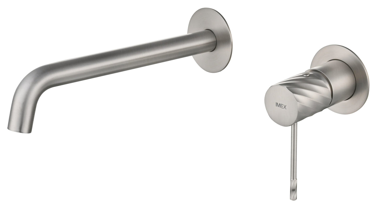 Grifo monomando de lavabo empotrado Bless Imex – Níquel cepillado