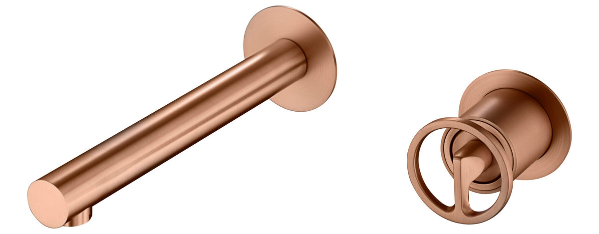Grifo de lavabo empotrado Olimpo Imex – Oro rosa cepillado