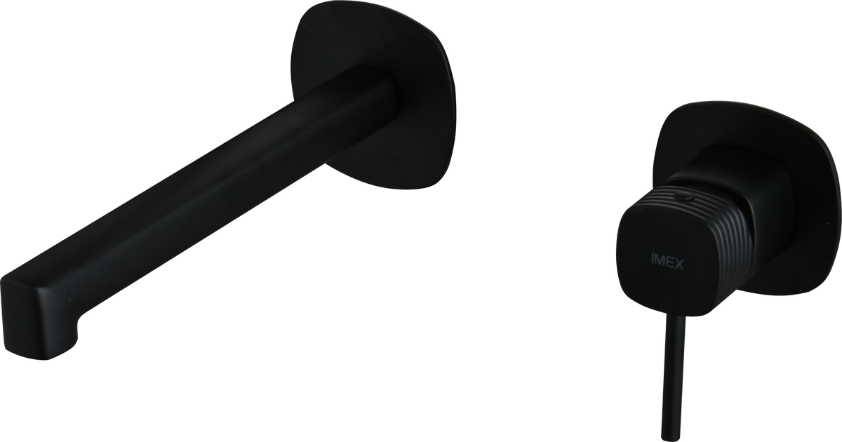 Grifo monomando de lavabo empotrado Firenze Imex – Negro mate