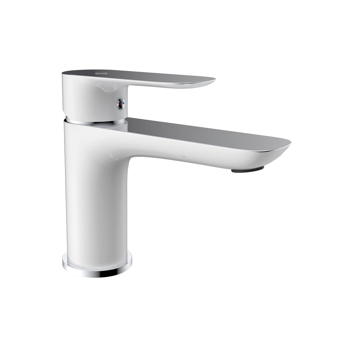 Grifo monomando de lavabo Cassio Blanco/Cromo GME – imagen 2 de 4