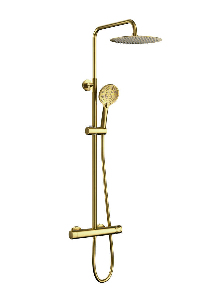 Columna de ducha vista monomando Inverter R dorado GME – Oro – imagen 5
