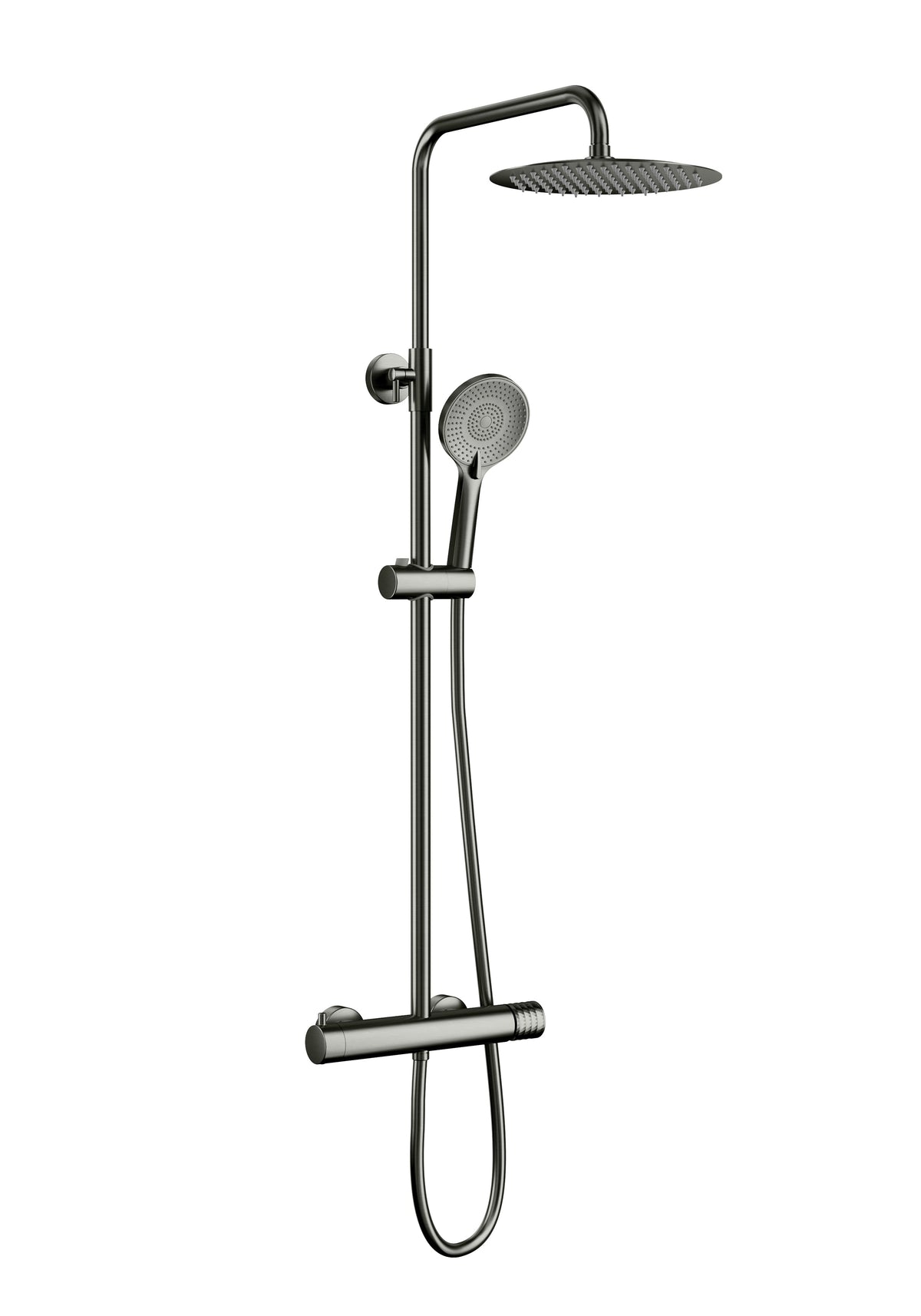 Columna de ducha vista monomando Inverter R dorado GME – Titanio – imagen 4