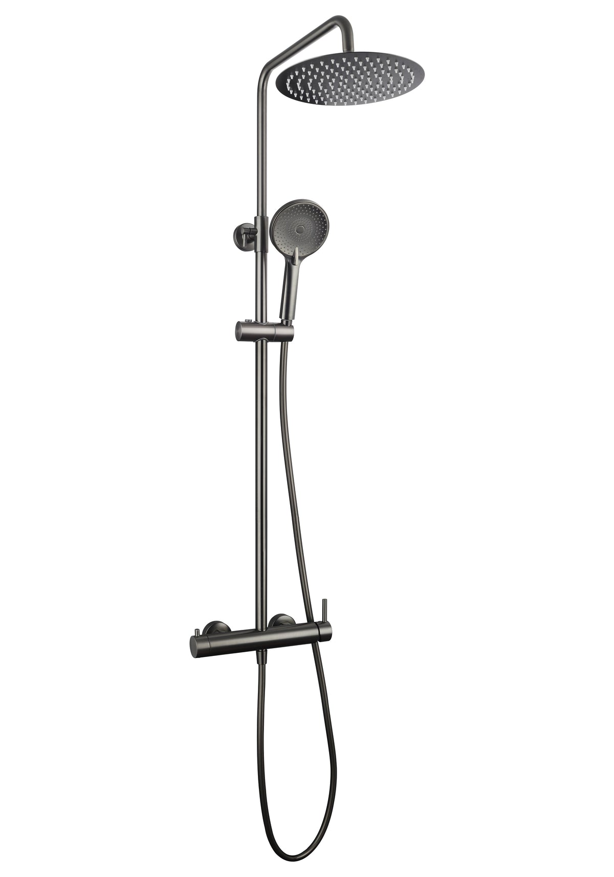 Columna de ducha vista monomando Inverter R dorado GME – Titanio – imagen 3