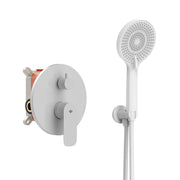 Conjunto de ducha empotrado monomando 2 funciones Sirio cromo cromado GME