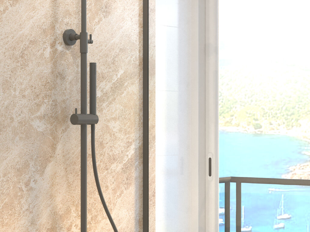 Columna de ducha Round titanio monomando GME – imagen 3 de 4
