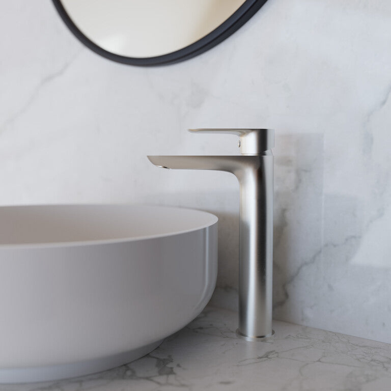 Grifo monomando de lavabo caño alto Cassio GME – Cromo – imagen 9