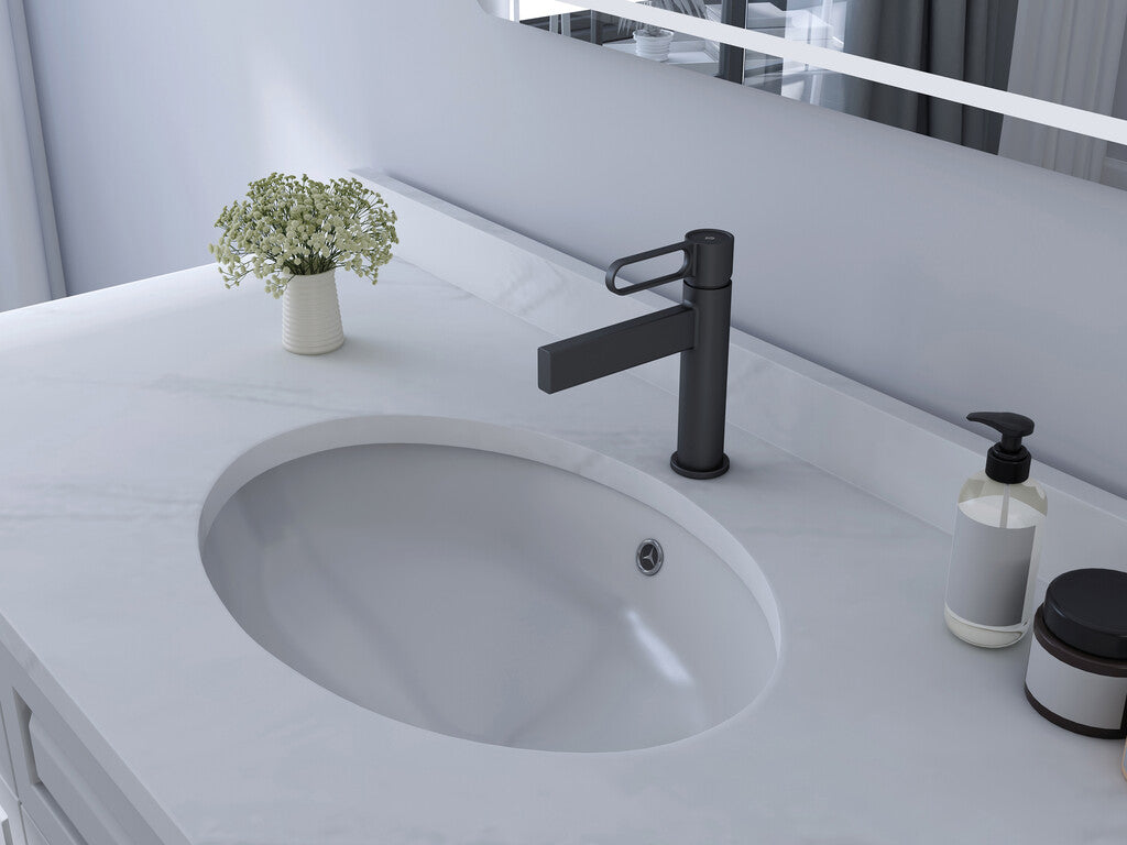 Grifo monomando de lavabo Dior GME – Negro mate – imagen 5