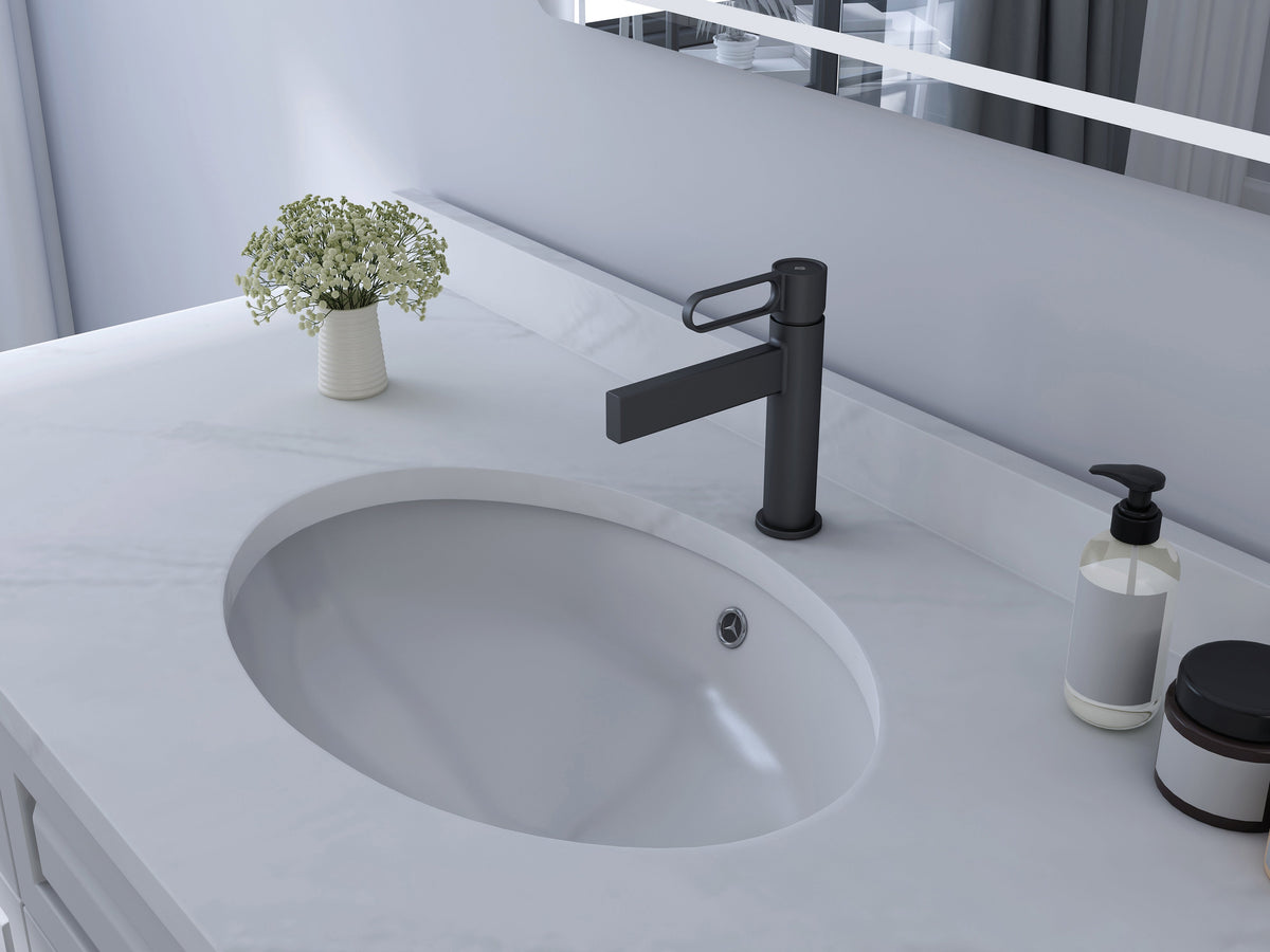 Grifo monomando de lavabo Dior GME – Negro mate – imagen 6