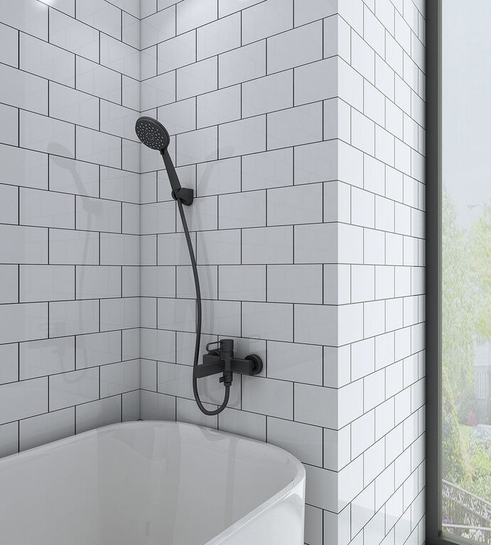 Grupo bañera con kit ducha Dior GME – Negro mate – imagen 5