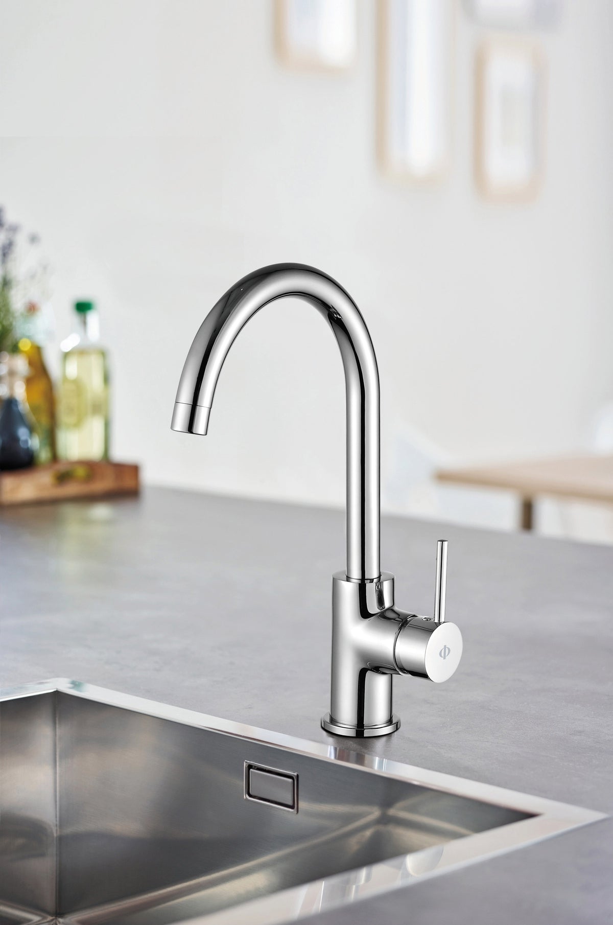 Grifo de cocina monomando Round GME – Cromo – imagen 8