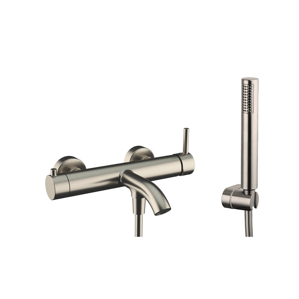 Grifo de bañera Sirio con kit de ducha GME – Niquel