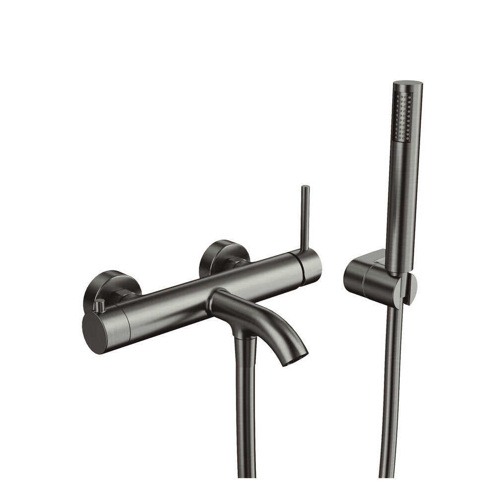 Grifo de bañera Sirio con kit de ducha GME – Titanio – imagen 3
