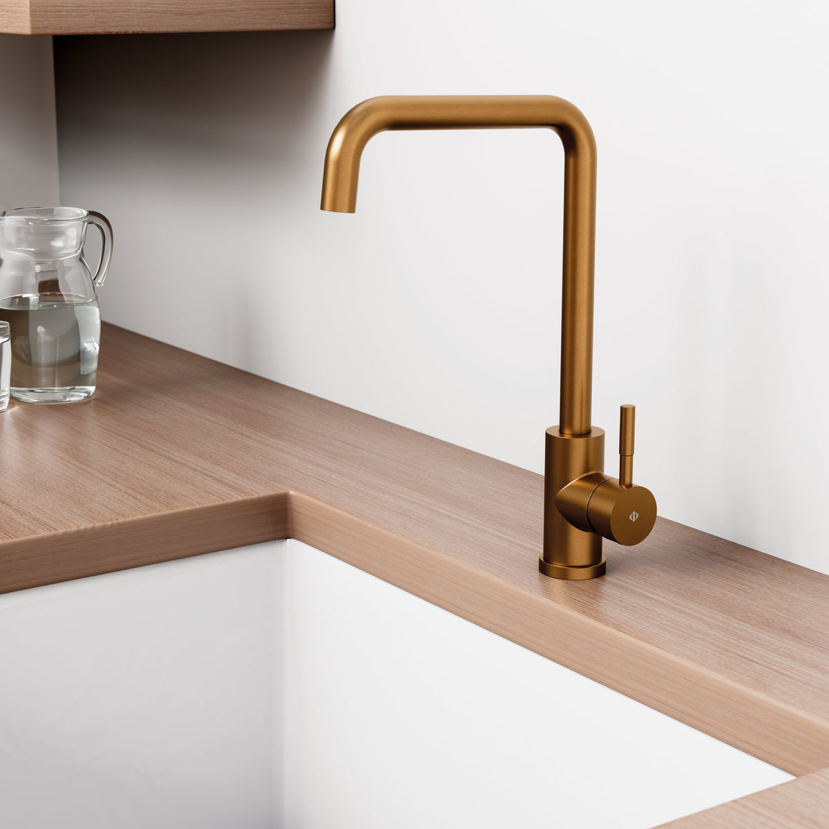 Grifo de cocina monomando Noah pvd GME – Cobre – imagen 4