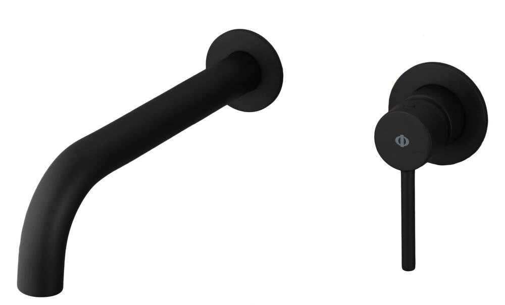 Grifo de lavabo empotrable lavabo Sirio GME – Negro mate