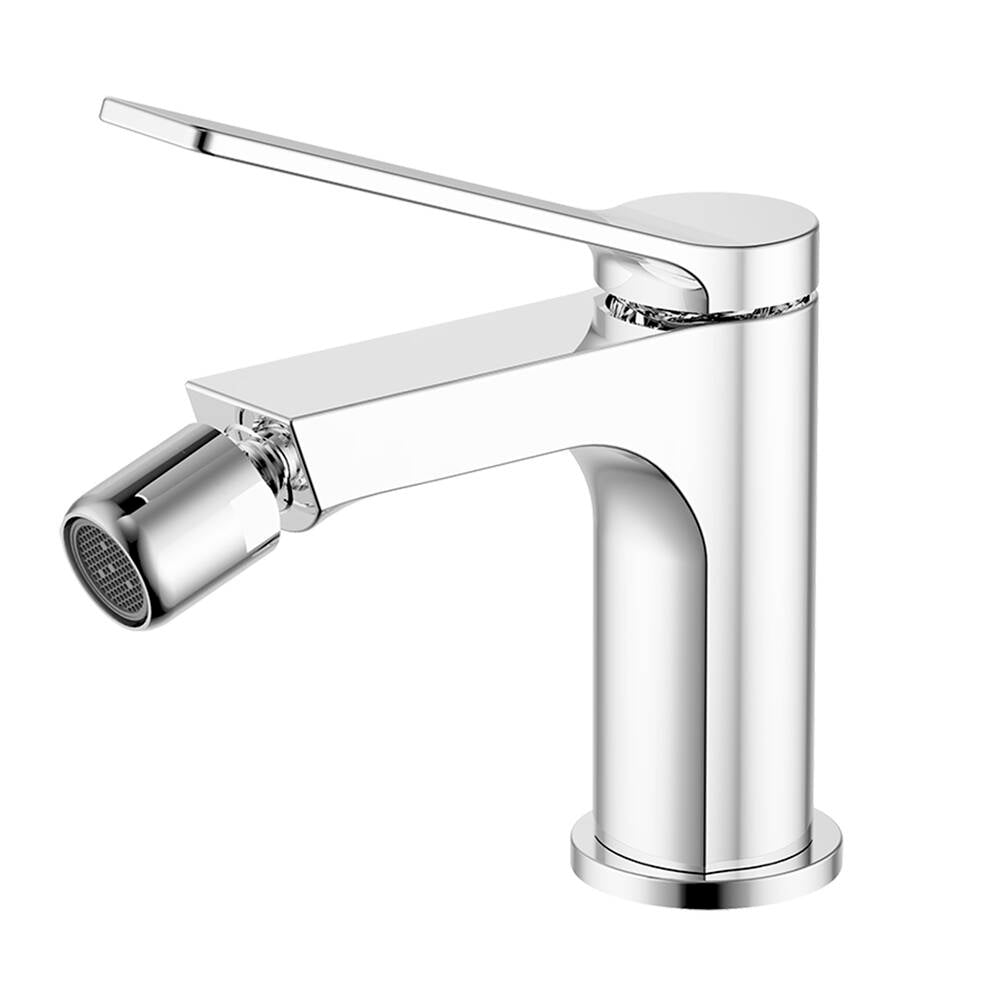 Grifo monomando de bidé Tarsio negro GME – Cromo – imagen 3