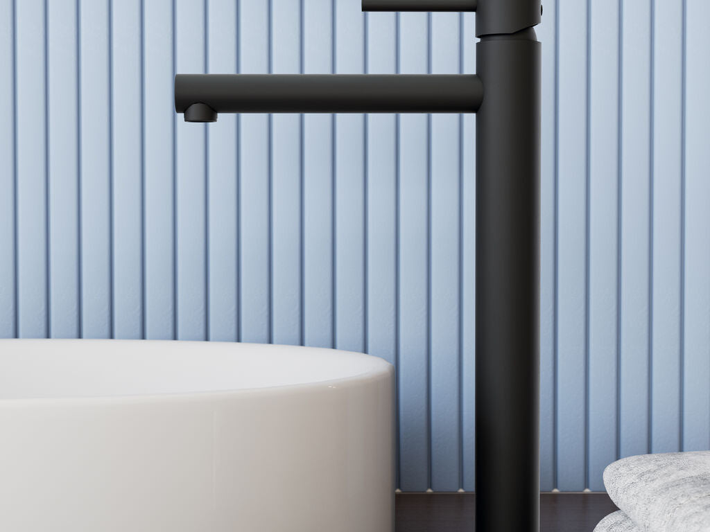 Grifo monomando de lavabo caño alto Mio negro GME – Negro mate – imagen 3