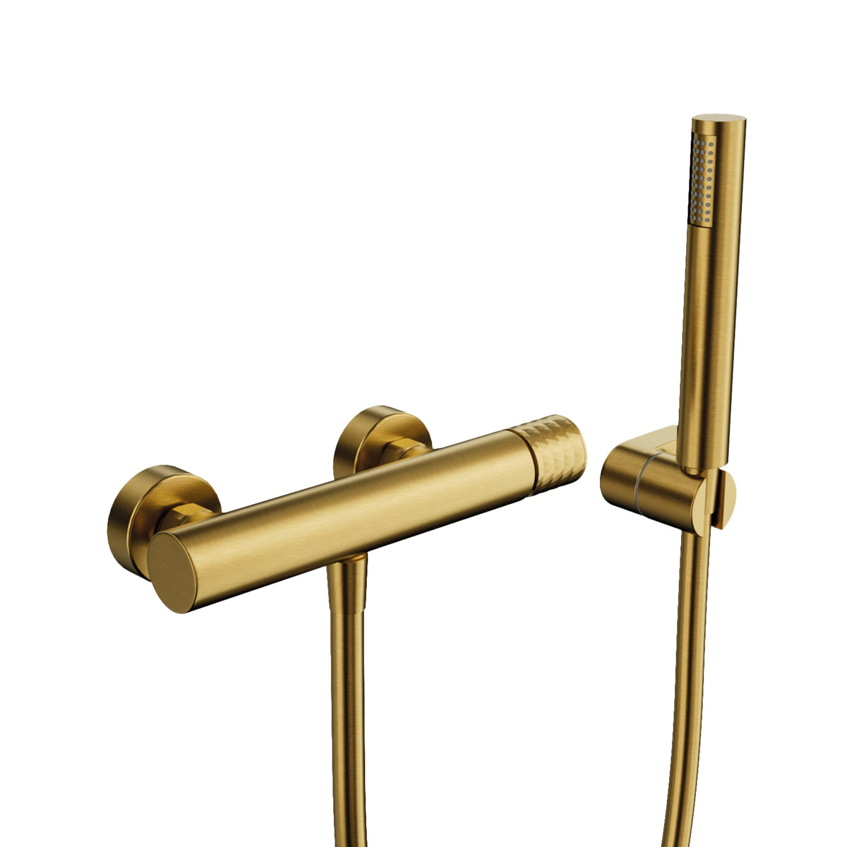 Conjunto de ducha Helios/Radio cromo con kit GME – Oro – imagen 4