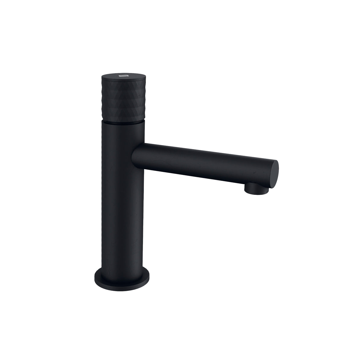 Grifo monomando de lavabo Radio negro GME – Negro mate – imagen 2