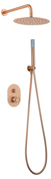 Columna de ducha empotrada Olimpo Imex – Oro rosa cepillado