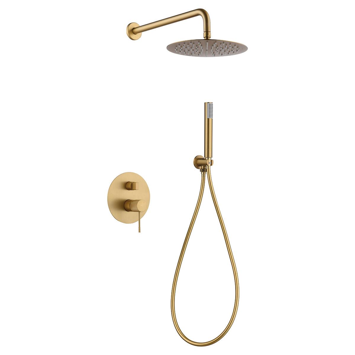 Columna de ducha empotrada Line Imex – Oro cepillado
