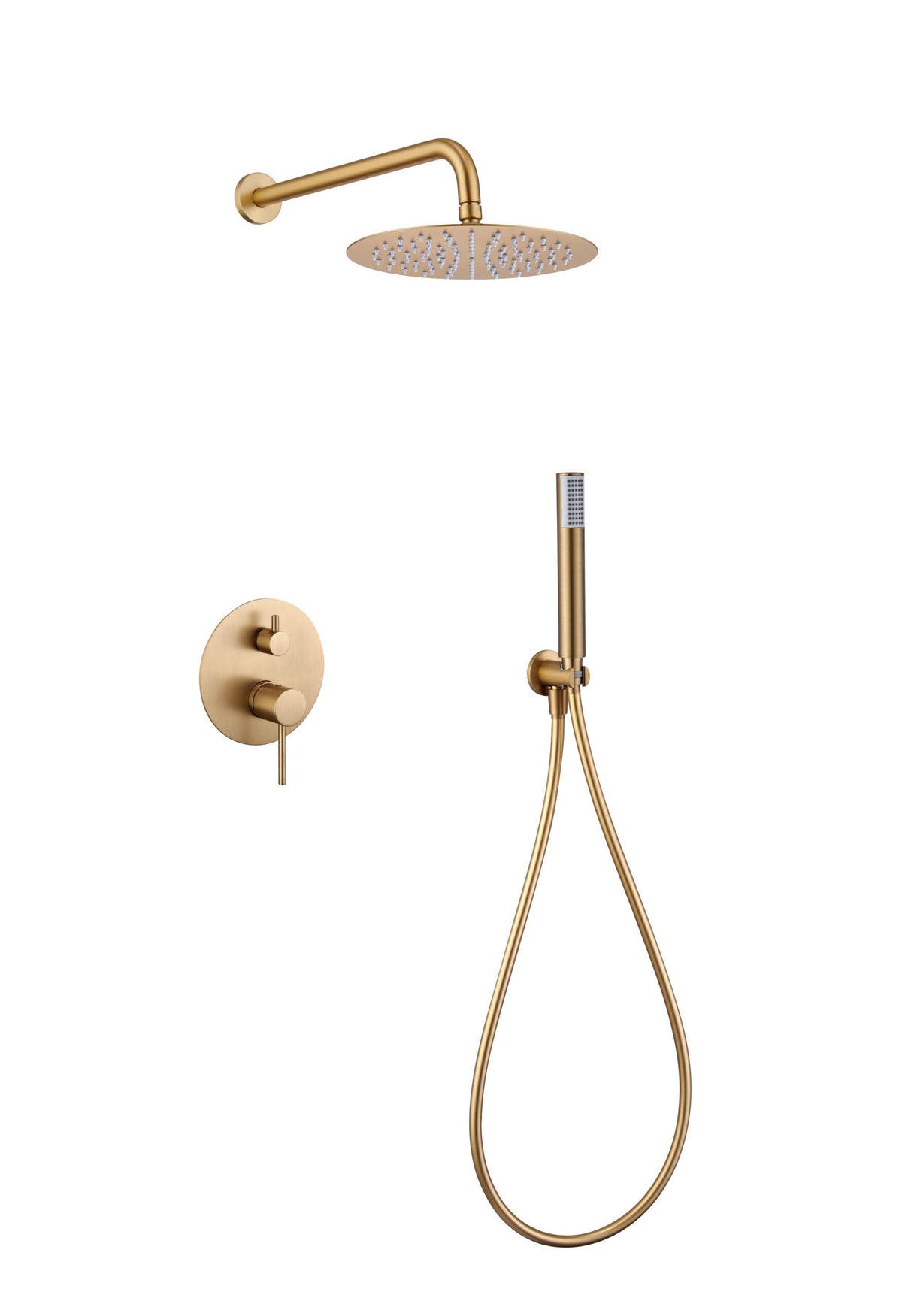 Conjunto de ducha empotrado Monza Imex – Oro cepillado