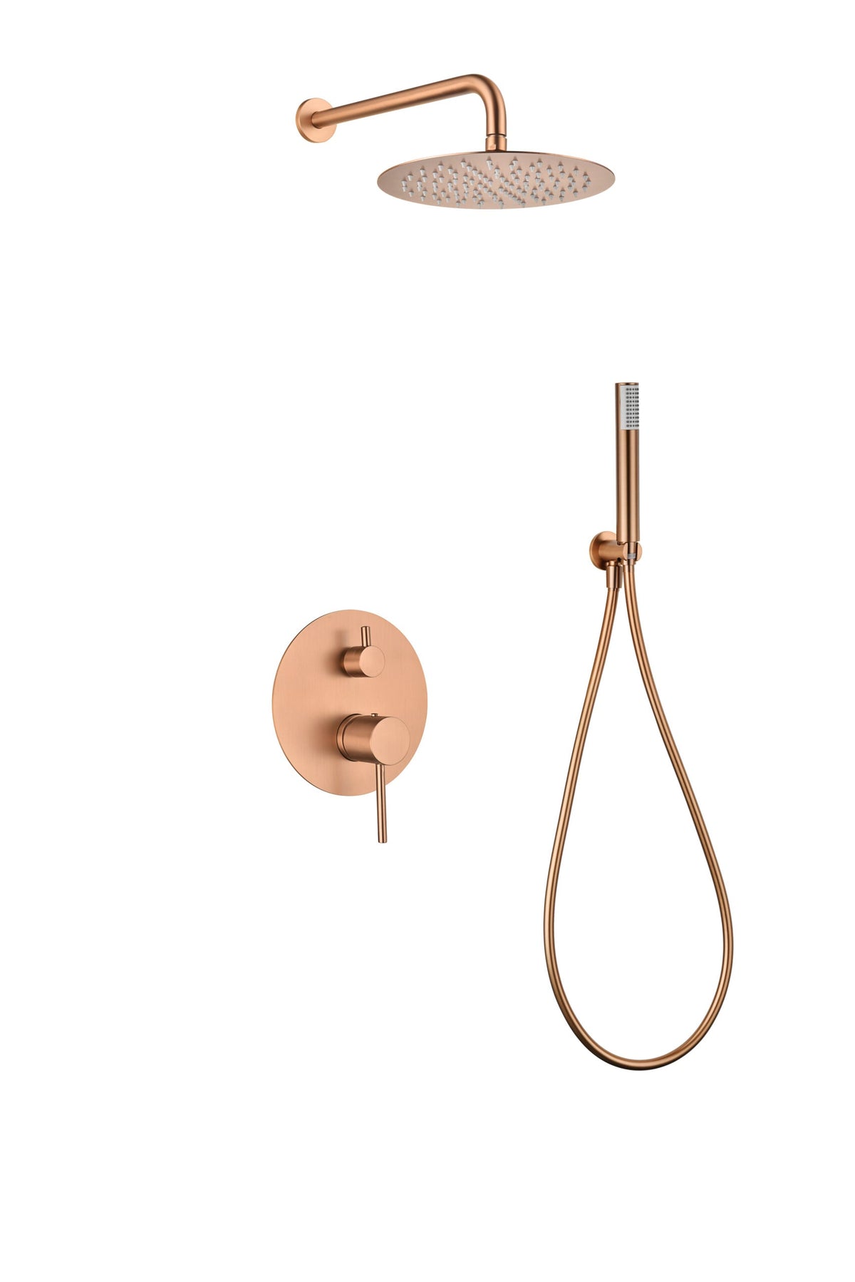 Conjunto de ducha empotrado Monza Imex – Oro rosa cepillado