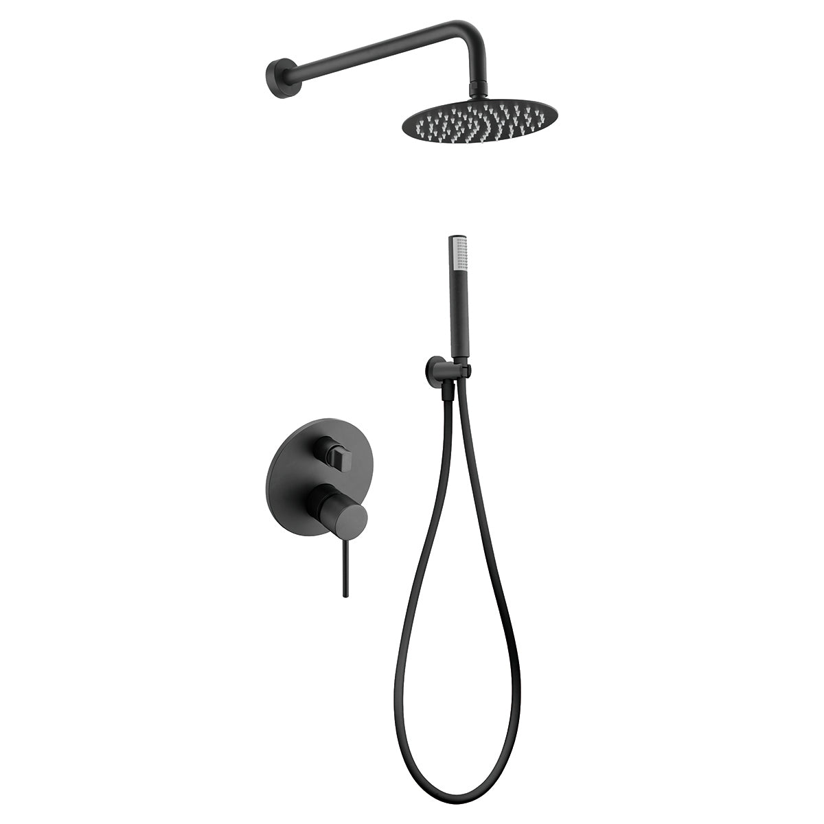 Columna de ducha empotrada Milos Stick Imex – Negro mate