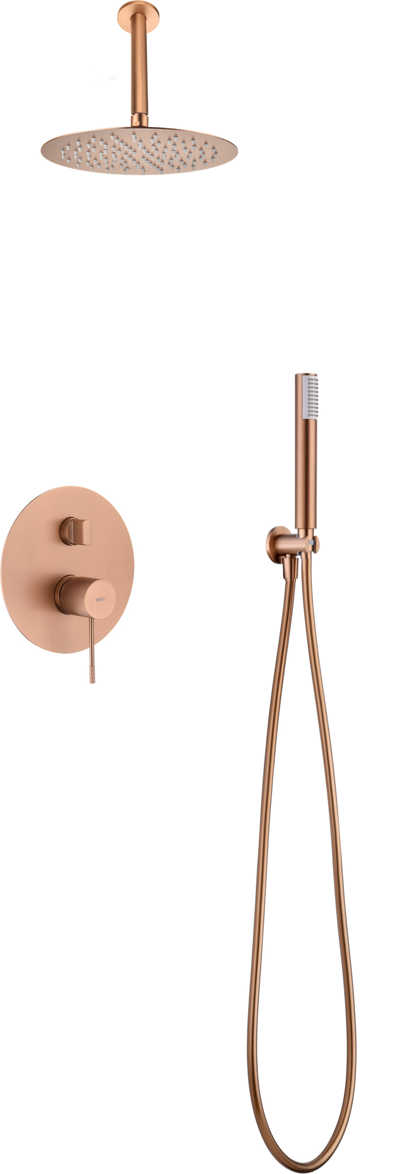 Columna de ducha empotrada Top Imex – Oro rosa cepillado