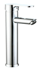 Grifo monomando de lavabo caño alto serie Ganges