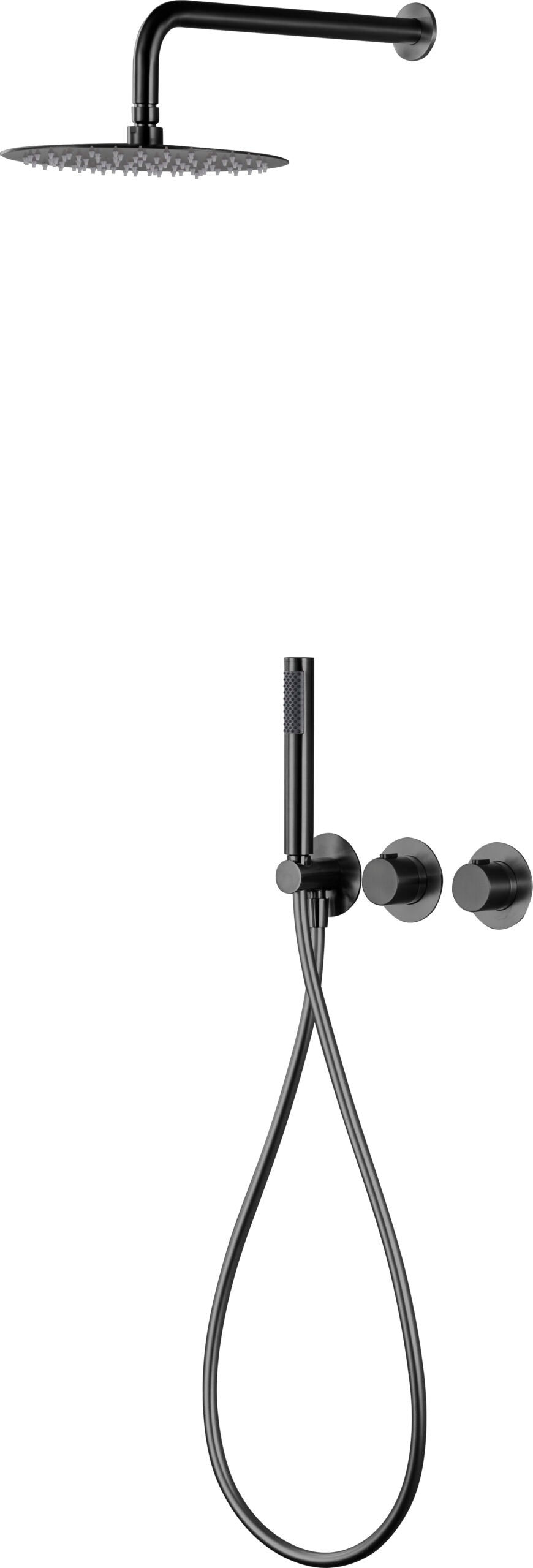 Conjunto de ducha monomando empotrado Assen IMEX – Black gun metal – imagen 14