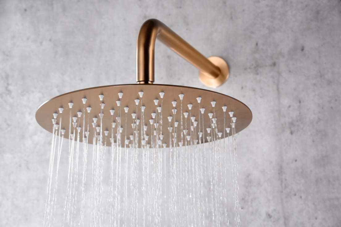 Conjunto de ducha monomando empotrado Assen IMEX – Oro rosa cepillado – imagen 4