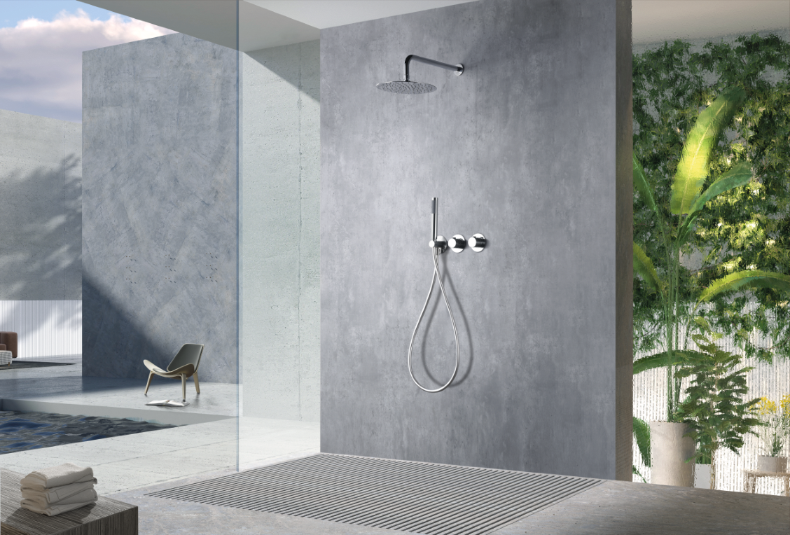 Conjunto de ducha monomando empotrado Assen IMEX – Cromo – imagen 19