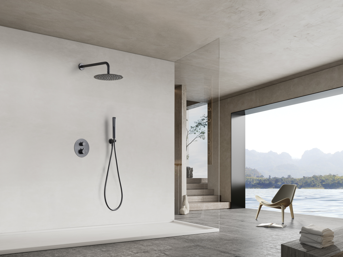 Conjunto de ducha termostático empotrado Nápoles Imex – imagen 9 de 11